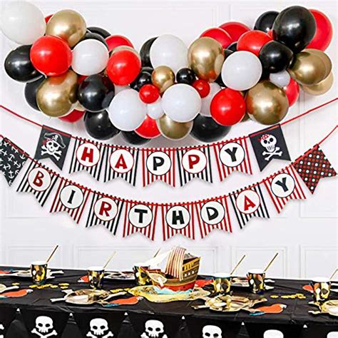 Buy Specool Pirate Birthday Party Decorations With Pirate Temporary