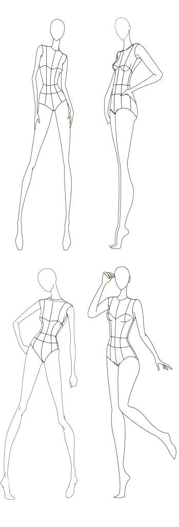 Female Body Outline Front Coloring Pages