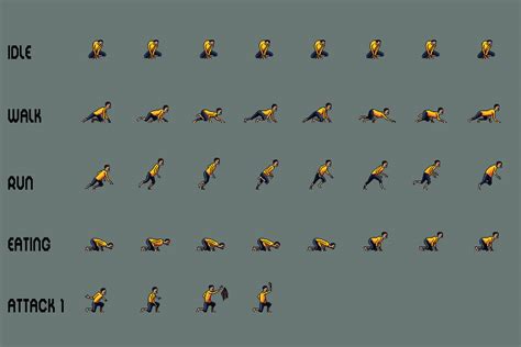 Free Zombie Sprite Sheet Pack Pixel Art :: Behance