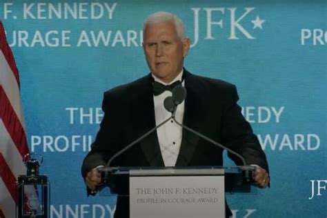Former Vice President Mike Pence Credits ‘God’s Grace’ While Accepting