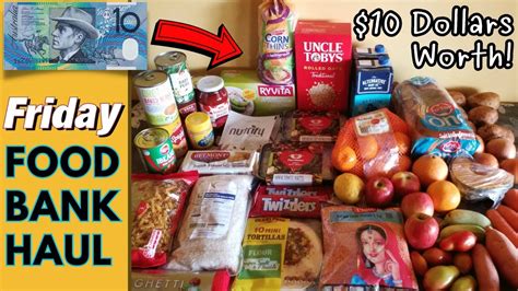 My 10 Food Bank Haul This Friday S Food Pantry Aussie Grocery Haul