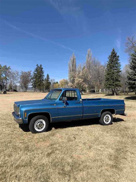 1978 Chevrolet C20k20 Pickup Blue Rwd Automatic Scottsdale Camper