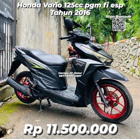 Honda Vario 125cc Cbs Pgm Fi Tahun 2016 TT Beat Fino Gear Genio Scoopy