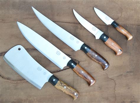 Great set of custom knives completed. | Weige Knives Custom Chef Knives