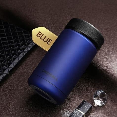 Gourde Bidon Bleu Ml Tasse Caf Anti Fuite De Ml Flacon