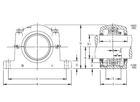 Sdaf K Bearing Inch Tapered Bore Mounting Pillow Block