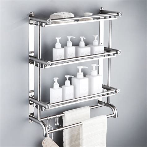 Bathroom Organizer Wall Shelf Stainless Steel Everything Bathroom