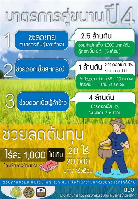 โอนเงิน ประกันรายได้ข้าว ปี 65 เงินช่วยเหลือชาวนาไร่ละ 1000 เช็กเลย