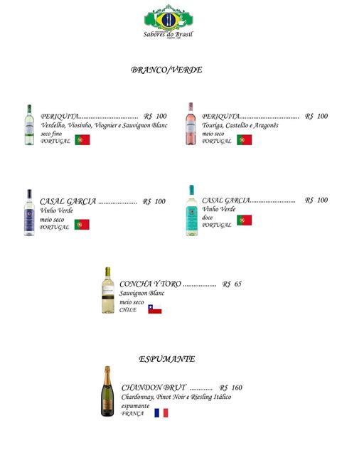 Menu em Restaurante Sabores do Brasil Guarujá