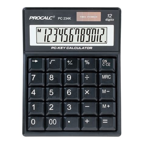 Calculadora De Mesa Procalc PC234K 12 Dígitos - Papelaria Criativa 