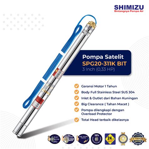 Jual Shimizu Spg K Bit Pompa Satelit Submersible Inch