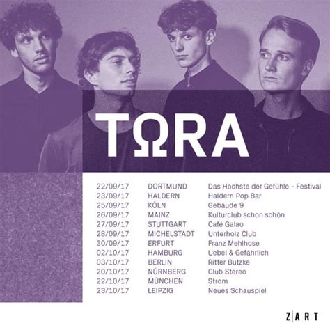 TORA Tickets für Konzerte von TORA • Ticket kaufen bei Z|ART Agency