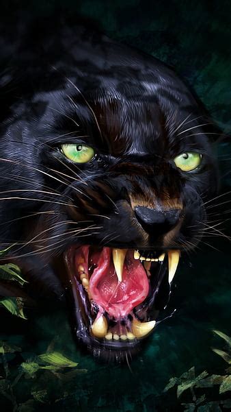 Angry Panther Face