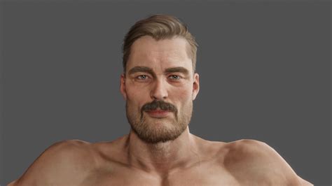 ArtStation - Gym Bro - Giga Chad- Muscular man fitness crossfit | Game ...