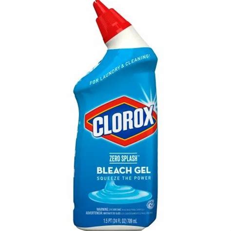 Blue Lab Grade Clorox Bleach Zero Splash Bleach Gel Bottle Packaging