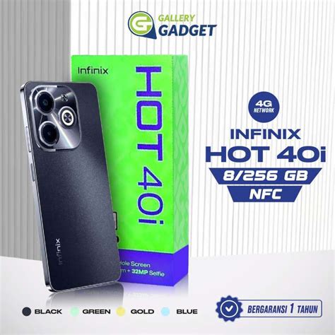 Promo Infinix Hot 40i 8 256gb 8gb 256gb Smartphone Garansi Resmi Handphone Android Termurah
