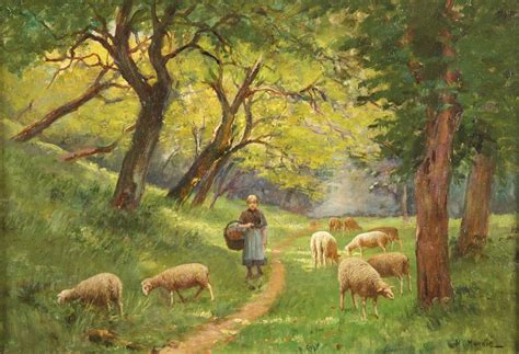 Antique Sheep Painting at PaintingValley.com | Explore collection of ...