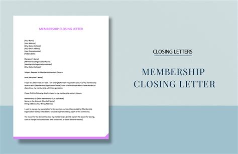 Sample Application Letter for Club Membership in Google Docs, Pages ...