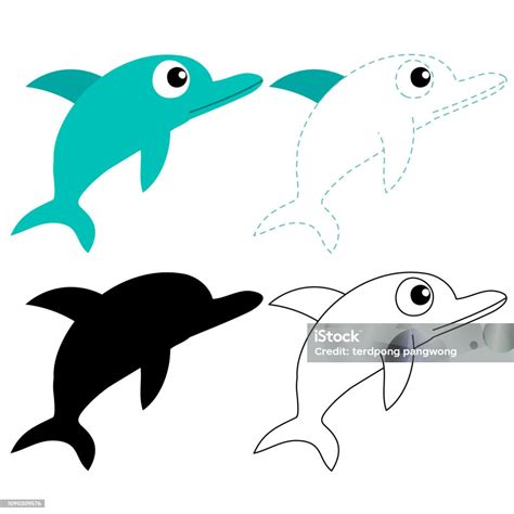 desain vektor lembar kerja lumbalumba ilustrasi stok  gambar