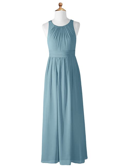 Moody Blue Azazie Jaylah Jbd Junior Bridesmaid Dresses Azazie