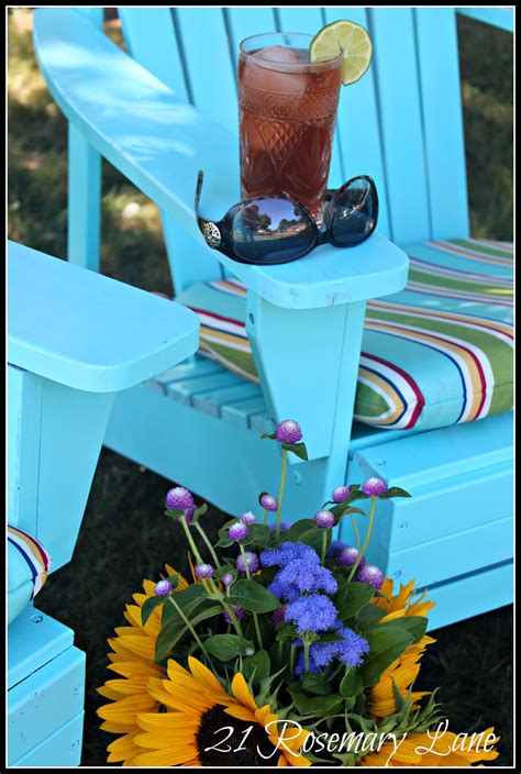 21 Rosemary Lane: My Freshly Painted Adirondack Chairs