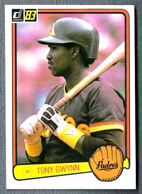 Tony Gwynn 1983 Donruss San Diego Padres Rc Card 598 Nm Ebay