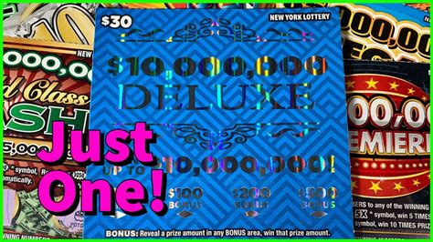 10 000 000 Deluxe New York Lottery Scratch Off Ticket Most Expensive