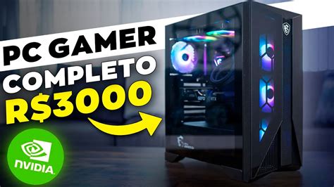 O MELHOR PC Gamer BARATO até R 3000 para RODAR TUDO em 2024 MELHOR