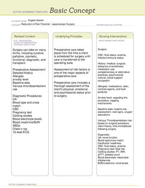 Remediation B Template Reduction Of Risk Potential Fetal Assessment