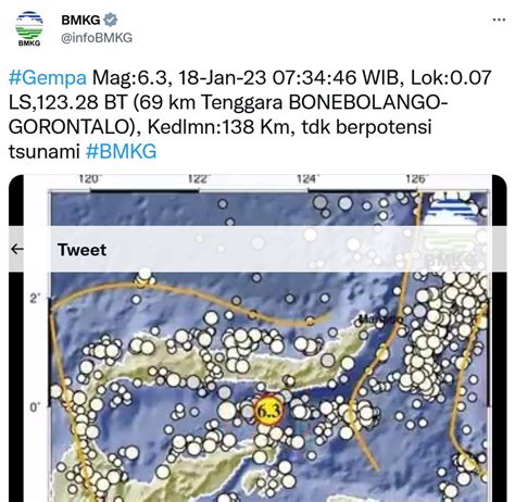 Gempa Magnitudo Guncang Gorontalo Terasa Sampai Di Ampana Murid