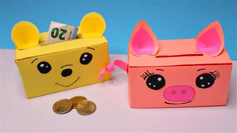 DIY Оригами Коробочка - Копилка своими руками. Как сделать коробочку ...
