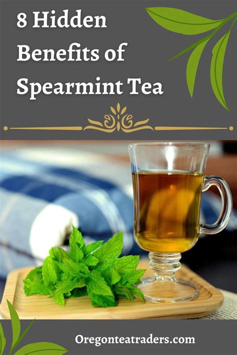 A Cup Of Green Tea With The Title 8 Hidden Benefits Of Spearmint Tea