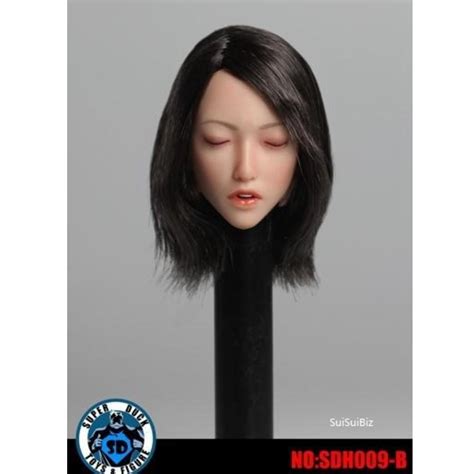 1 6 Super Duck Sdh009 Sexy Asian Female Head Sculpt Hobbies And Toys