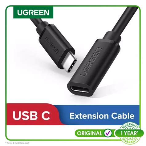 Jual Ugreen Usb C Extension To Usb C Female Cable 50cm Black 40574 Jakarta Pusat Radix