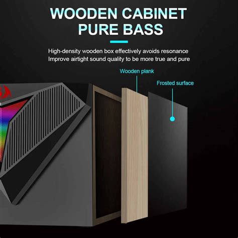 Redragon GS700 Toccata RGB 2.1 Gaming Subwoofer Speakers – DokanTech