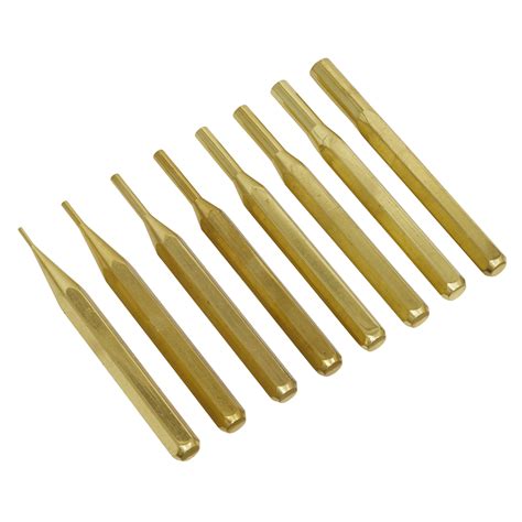 8pc Brass Pin Punch Set Akb08 Sealey