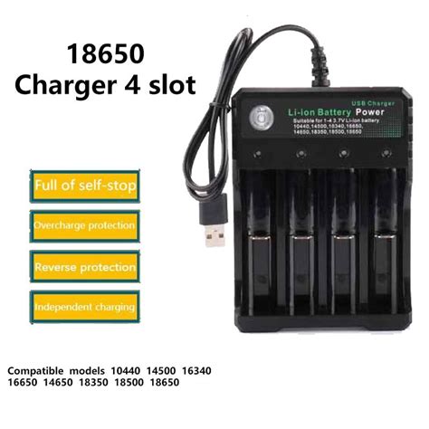 Rovtop Battery Charger Black Slots Ac V V Dual For