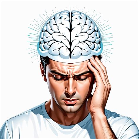 Premium Photo Vector Man With Headache Hyper Realistic