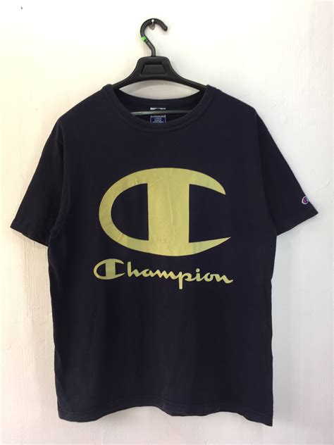 Vintage VINTAGE CHAMPION BIG LOGO SHIRT | Grailed