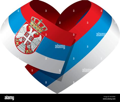 Serb Flag Serbia Stock Vector Images Alamy