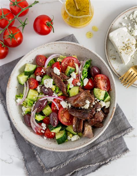 Crispy Lamb Greek Salad Food Love Collective