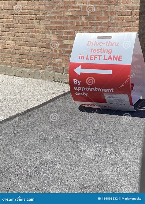 Drive-thru COVID-19 Testing at CVS Editorial Photography - Image of