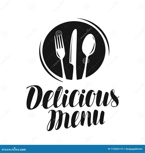 Delicious Menu Logo Or Label Food Restaurant Icon Vector