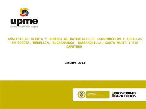 Ppt An Lisis De Oferta Y Demanda De Materiales De Construcci N Y