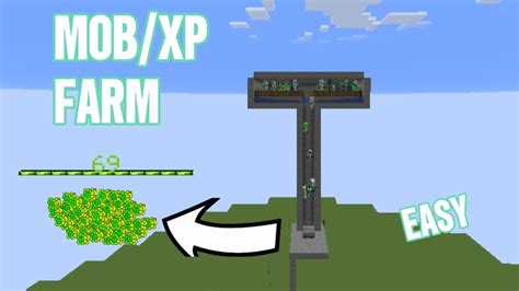 Minecraft EASY MOB GRINDER XP FARM TUTORIAL 1 20 No Spawner Needed