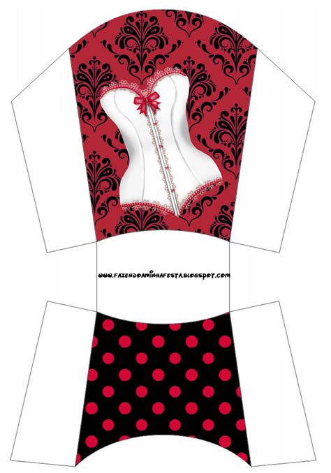 Kit Completo Ch De Lingerie Vermelho E Preto Arabesco