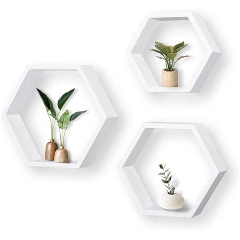 Tag Re Flottante Suspendue Lot De Tag Res Hexagonales Support Mural