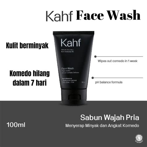 Jual Kahf Triple Action Oil And Comedo Defence Face Wash Ml Shopee