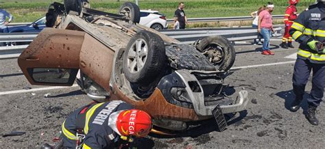 UPDATE FOTO ACCIDENT GRAV pe Autostrada A10 sensul Alba Iulia Sebeș