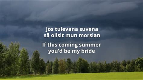 Lauri Tähkä Morsian Finnish English Lyrics YouTube